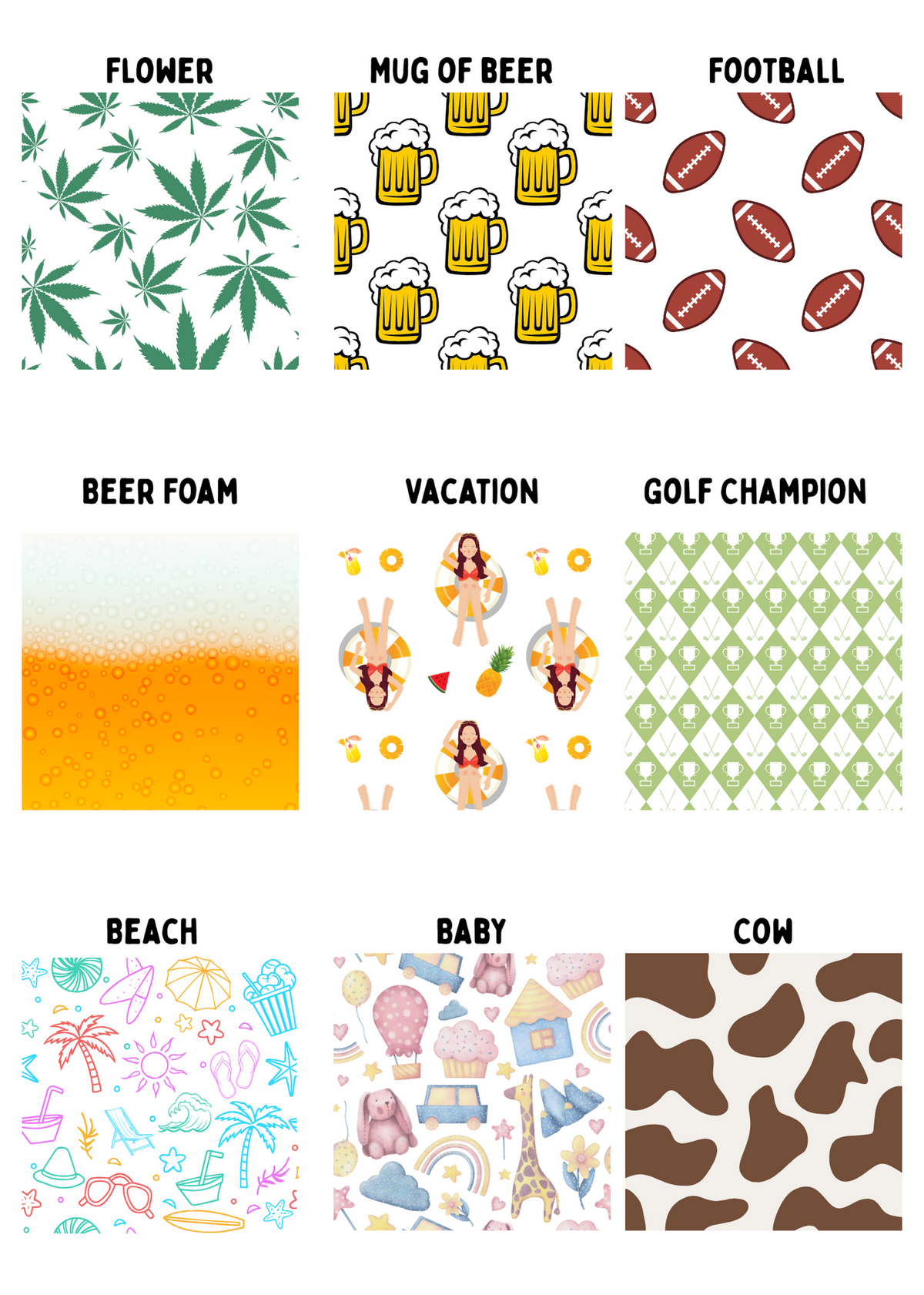 Personalized Patterned Koozies